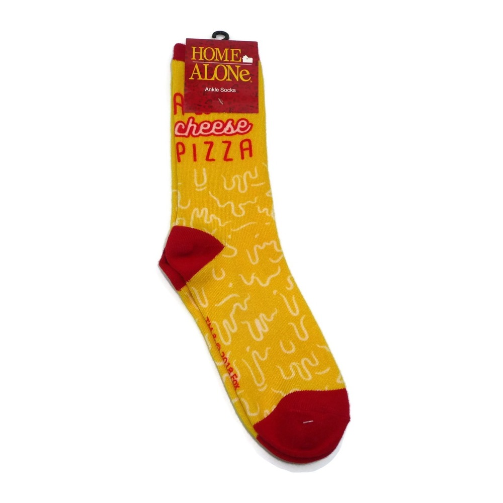 Home Alone Socks 1 Pair Women's Casual Yellow A Lovely Cheese Pizza Just For Me!